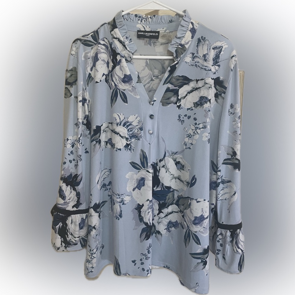 Karl Lagerfeld blouse size Large.